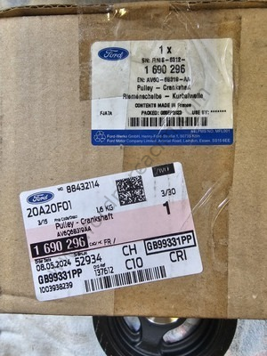 Mondeo Krank Kasnağı 1.5/1.6 Dizel 2007-2019 Arası Modeller İçin ORJİNAL