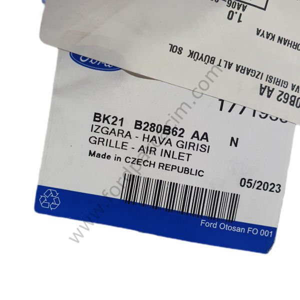 Custom Arka Çamurluk Havalandırma Izgarası Alt Büyük Sol 2013 Sonrası Modeller İçin ORJİNAL