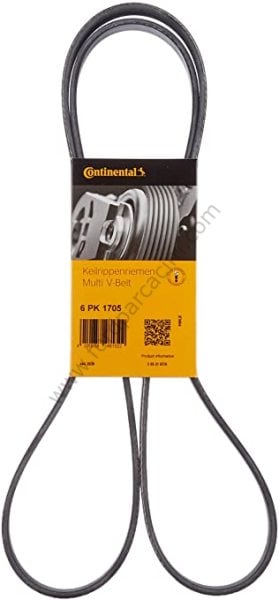 Fiesta V Kayışı Dizel KLİMALI 6PK1705 2002-2008 Arası Modeller İçin CONTİ
