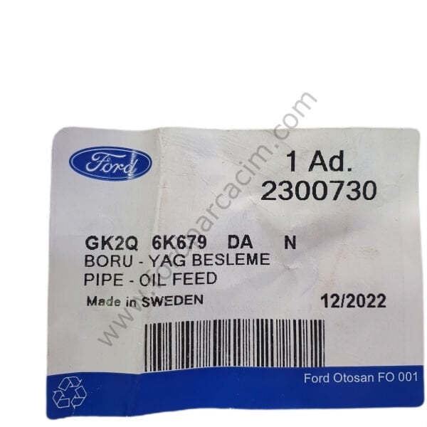 Custom Turbo Yağ Besleme Borusu 2018 Sonrası 2.0 Motorlu Modeller İçin ORJİNAL