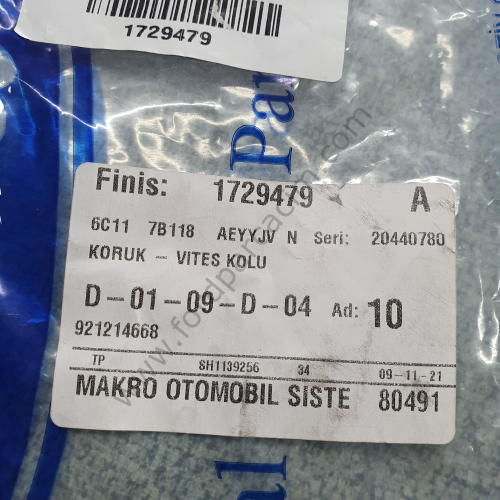 Transit V-347 Vites Körüğü 2007-2013 Arası Modeller İçin ORJİNAL