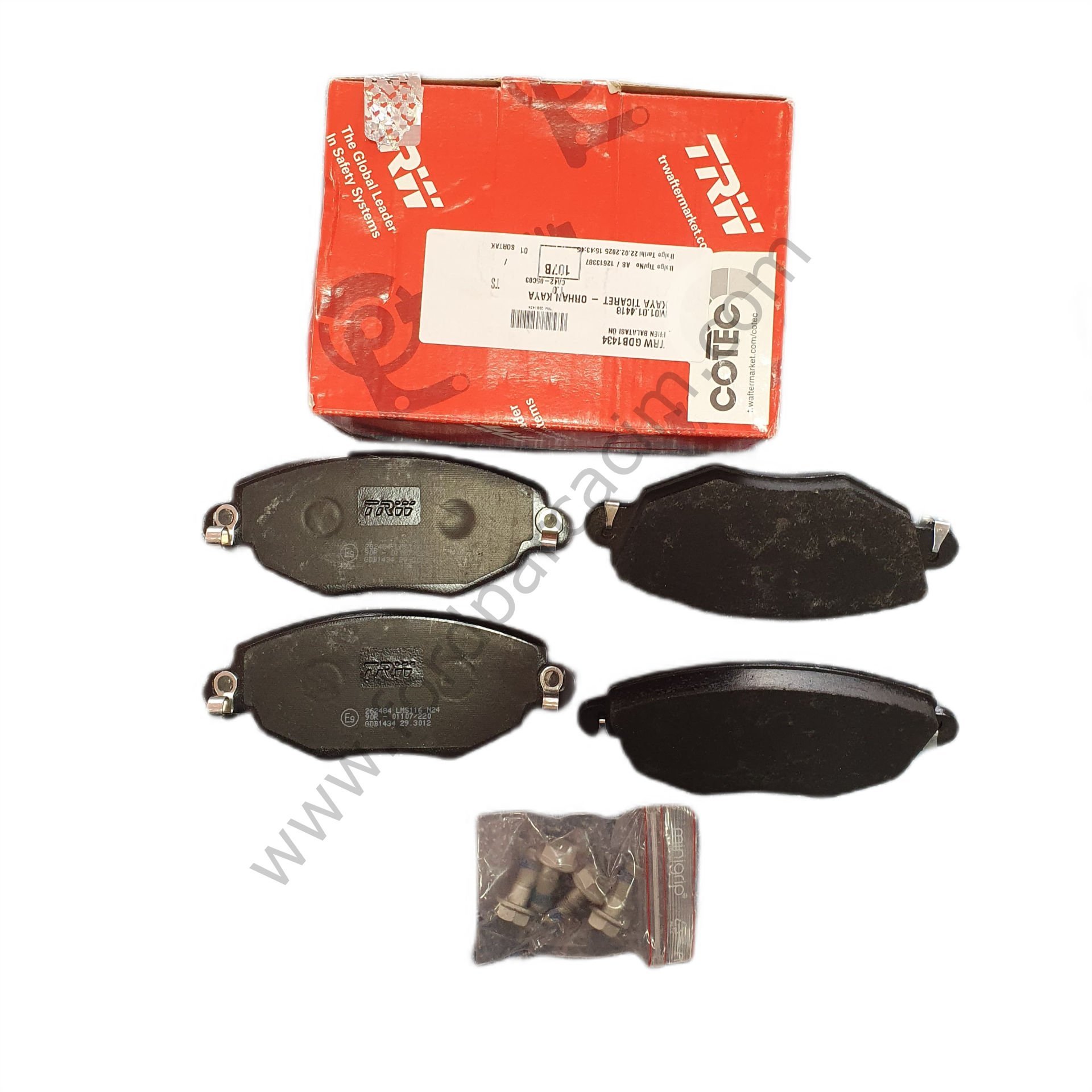 Mondeo Ön Fren Balata TAKIM 2001-2006 Arası Modeller İçin TRW