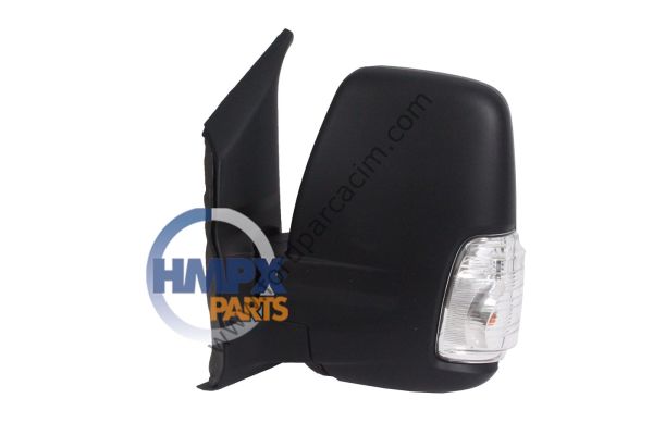 Transit Dış Dikiz Aynası Komple Sol 2014-2019  Arası Katlanır Beyaz Sinyalli Modeller İçin İTHAL