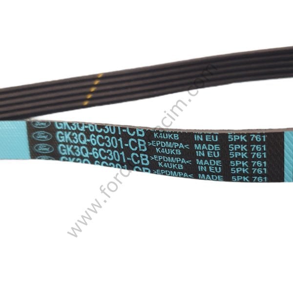 Transit Direksiyon Kayışı 5PK761SF 2019 Sonrası 2.0 Ecoblue Arkadan Çeker Modeller İçin ORJİNAL