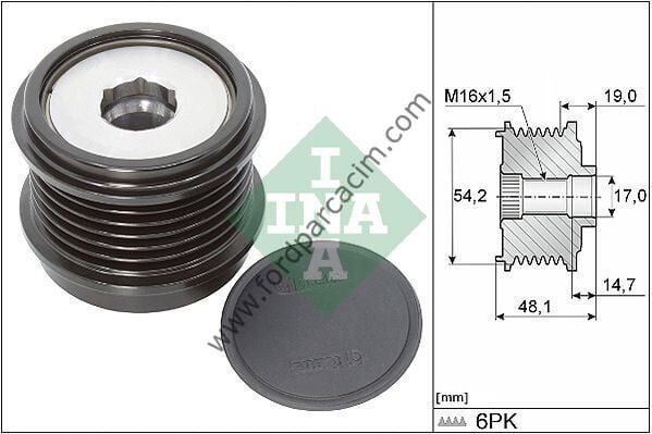 Focus Şarj Dinamo Kasnağı 2018 Sonrası 1.5 Dizel Motorlu Modeller İçin İNA