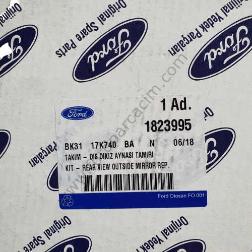 Transit Ayna Camı Üst Sağ 2014 Sonrası Modeller İçin ORJİNAL