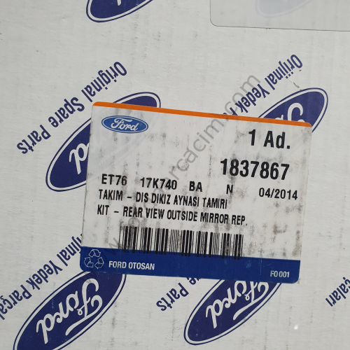 Courier Ayna Camı Sağ 2014 Sonrası Modeller İçin ORJİNAL