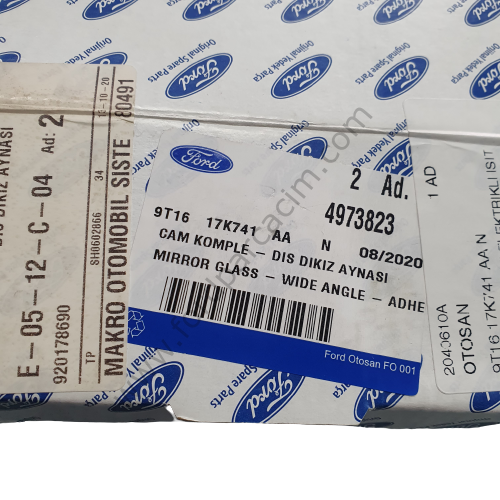 Connect Ayna Camı Sol (TEK CAMLI MODELLER)  2009-2013 Arası Modeller İçin ORJİNAL