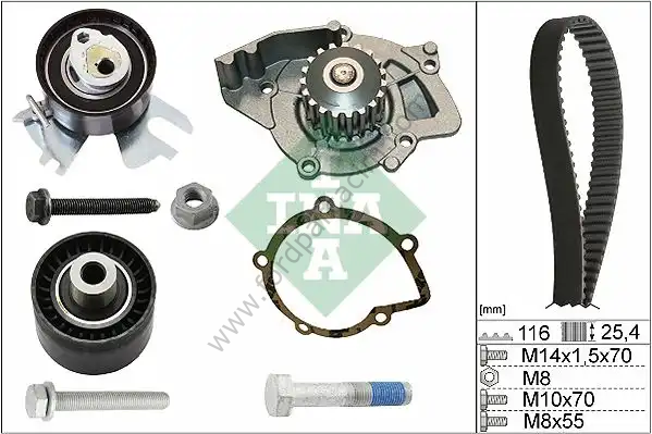 Kuga Triger Seti + Devirdaim - 2.0 Dizel 2008 - 2020 Arası Modeller İçin İNA