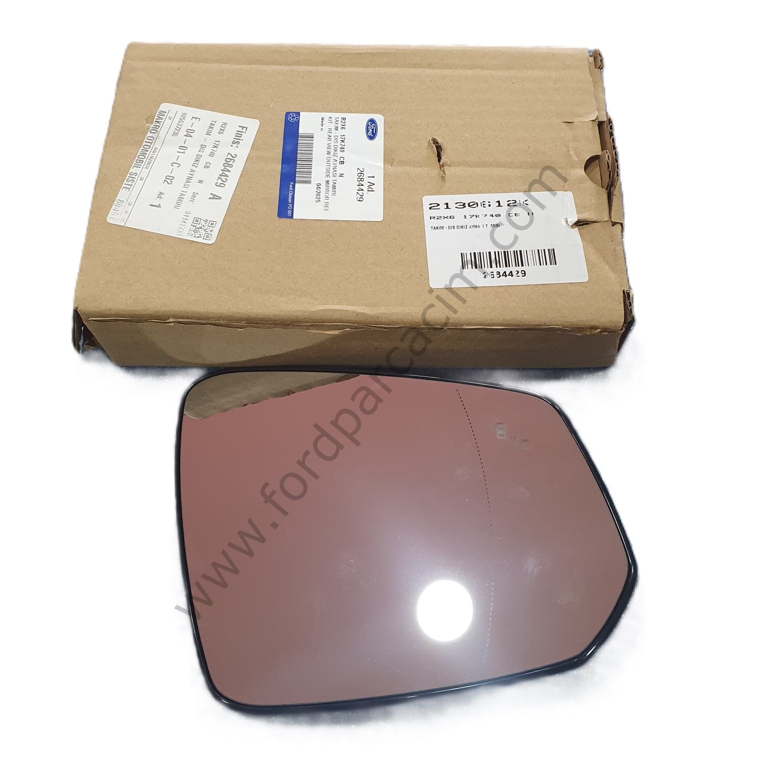 Courier Sağ Ayna Camı 2023 Sonrası Modeller İçin KÖR NOKTA İKAZLI ORJİNAL