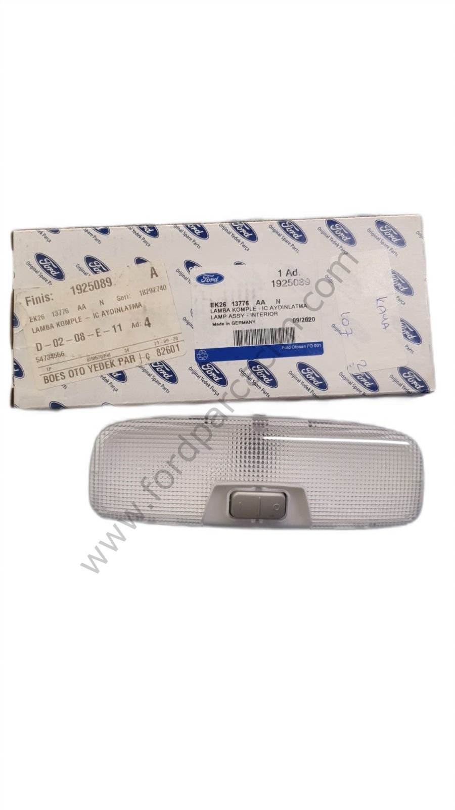 Fiesta İç Tavan Lambası 2009-2017 Arası Modeller İçin ORJİNAL