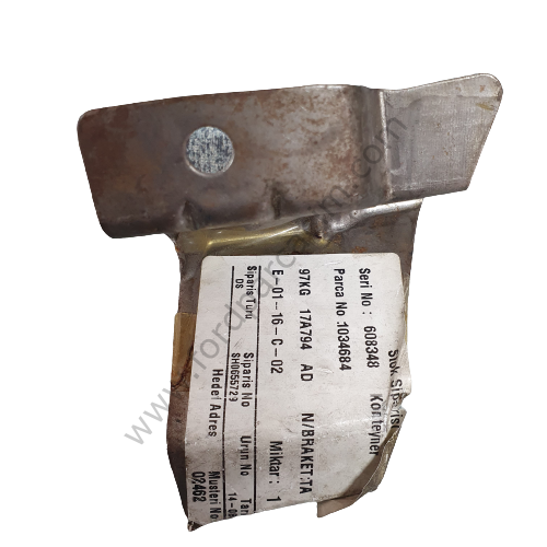 FORD KA  BRAKET:TAMPON,ON ORTA/UST SOL 1996-  97KG 17A794 AD