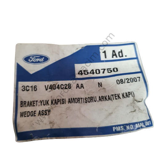 TRANSIT V184 BRAKET:YUK KAPISI AMORTISORU,ARKA(TEK KAPI)  3C16 V404C28 AA