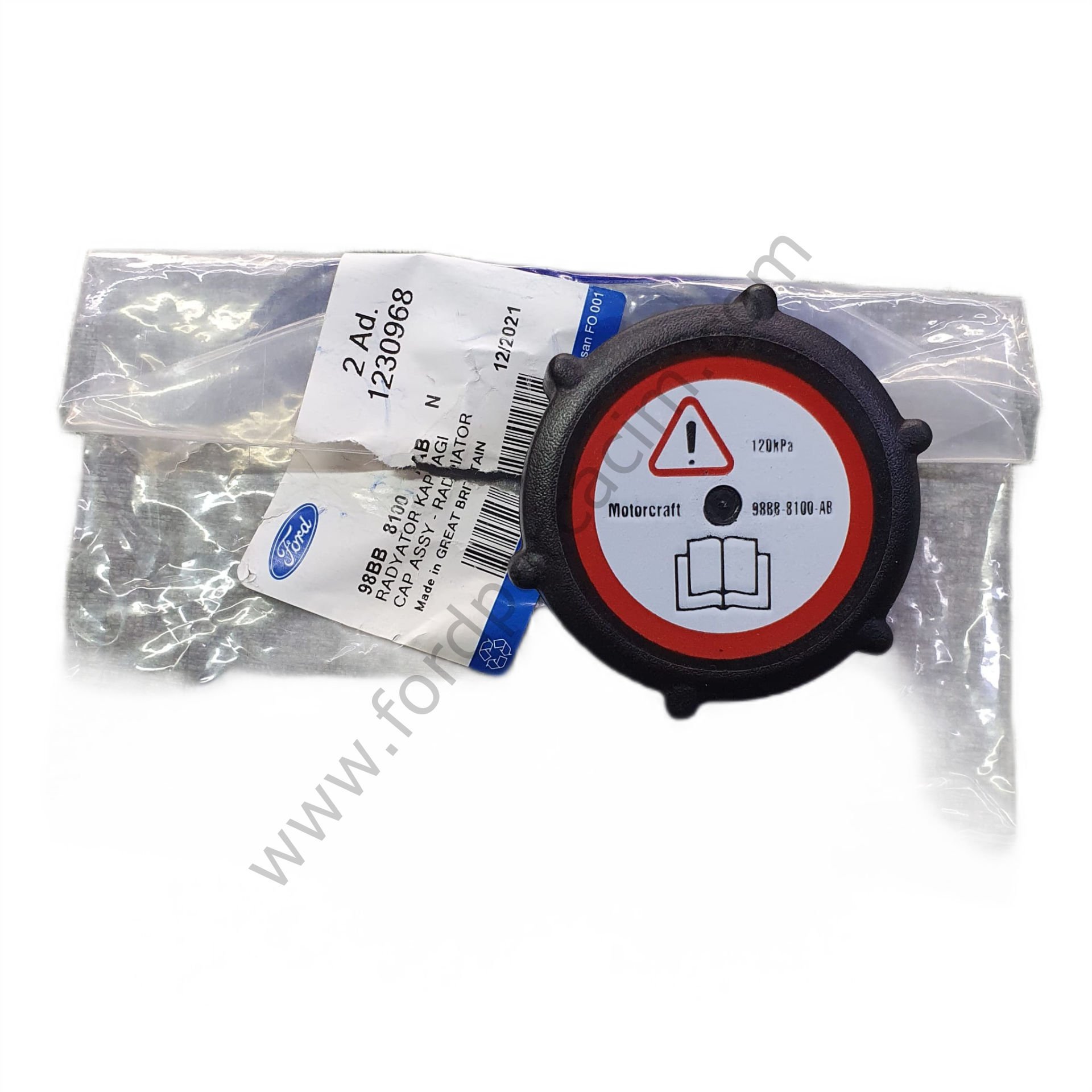 Transit T12-15-V 184 Radyatör Yedek Su Depo Kapağı 1993-2006 Arası Modeller İçin Orjinal