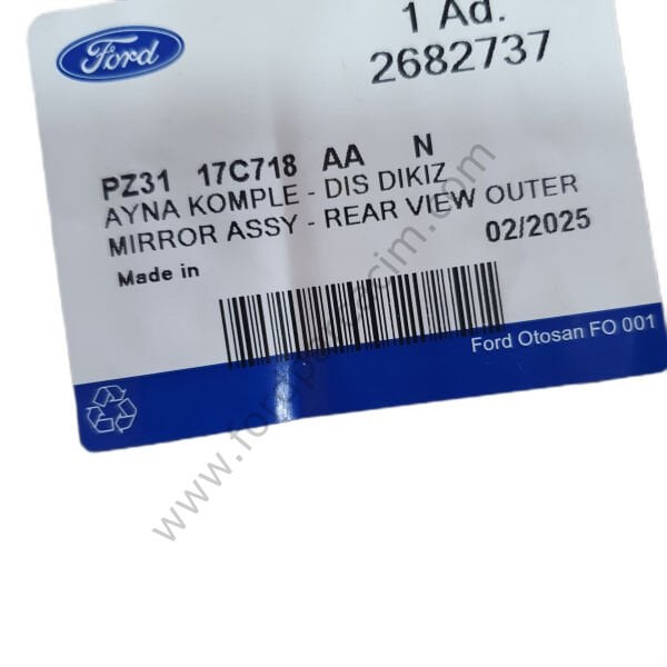 Custom Alt Sol Ayna Camı 2023 Sonrası Modeller İçin ORJİNAL