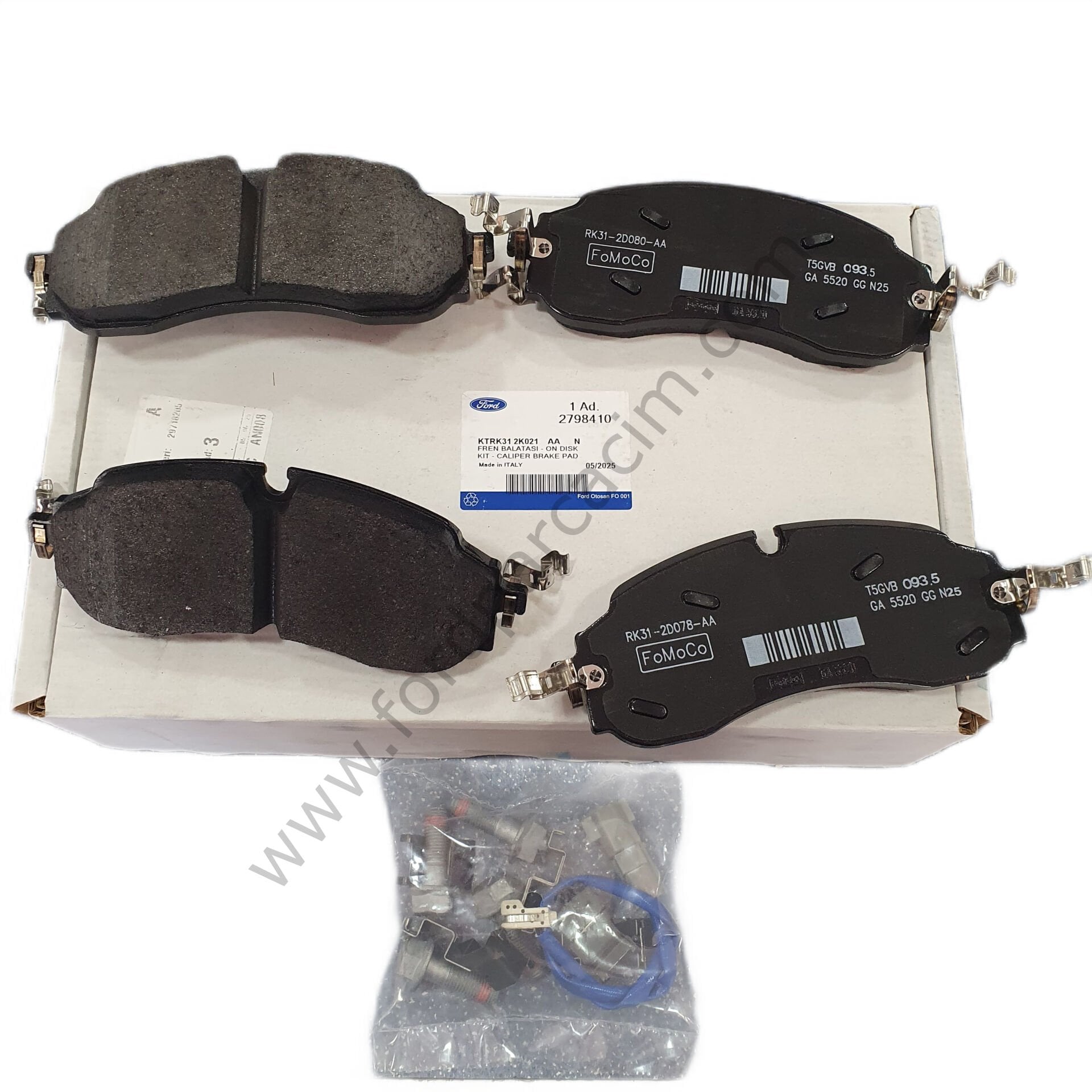 Transit Ön Fren Balatası 2024 Sonrası Modeller İçin ORJİNAL