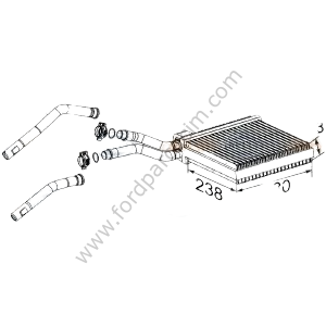 Kuga Kalorifer Radyatörü 2008-2012 Arası Modeller İçin KALE