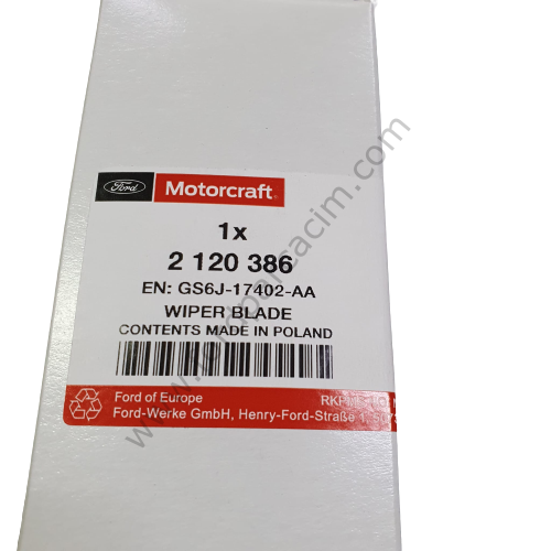 Fiesta Arka Silecek 280 MM 2002-2007 Arası Modeller İçindir ORJİNAL MOTORCRAFT