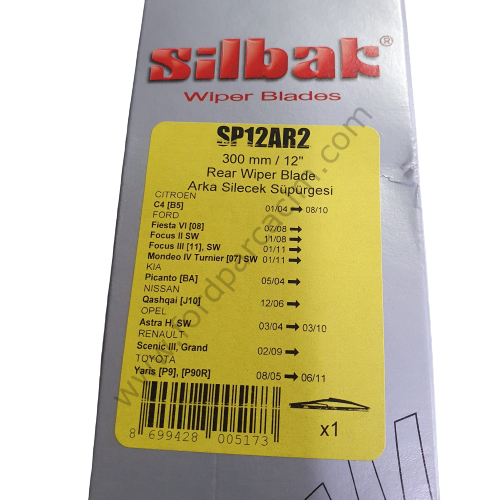 Focus 2 Arka Silecek STW 300MM 2008-2012 Arası Modeller İçin YERLİ