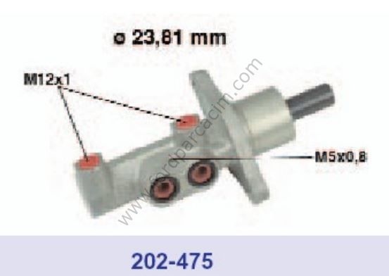 C-Max Ana Fren Merkezi 23.8 MM 2 Çıkışlı 2003-2010 Arası Modeller İçin METELLİ