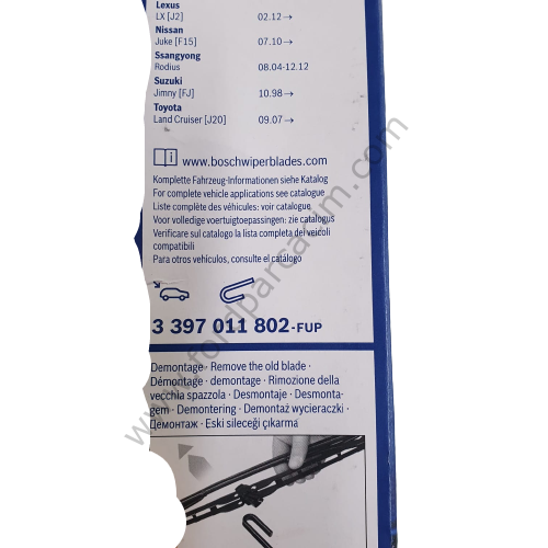 C-Max Arka Silecek 2003-2010 Arası Modeller İçin BOSCH
