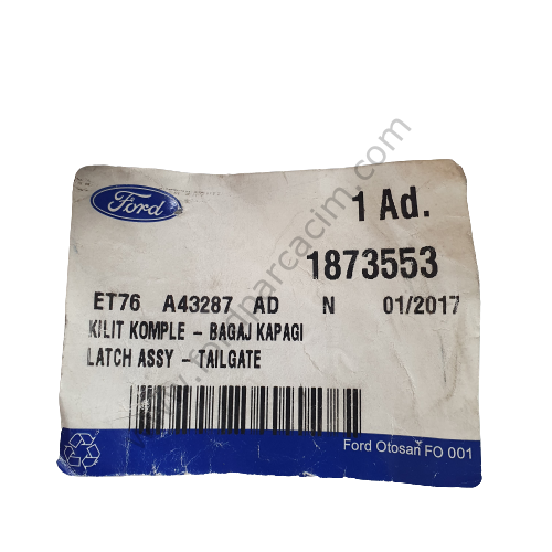 COURİER KILIT KOMPLE - BAGAJ KAPAGI 2014-2018 ARASI MODELLER İÇİN ORJİNAL