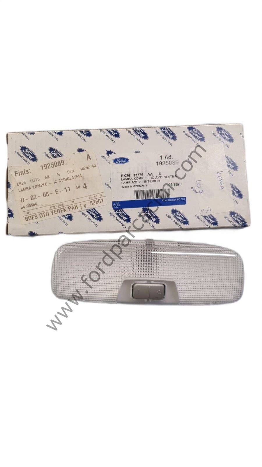 Fiesta İç Tavan Lambası 2002-2008 Arası Modeller İçin ORJİNAL